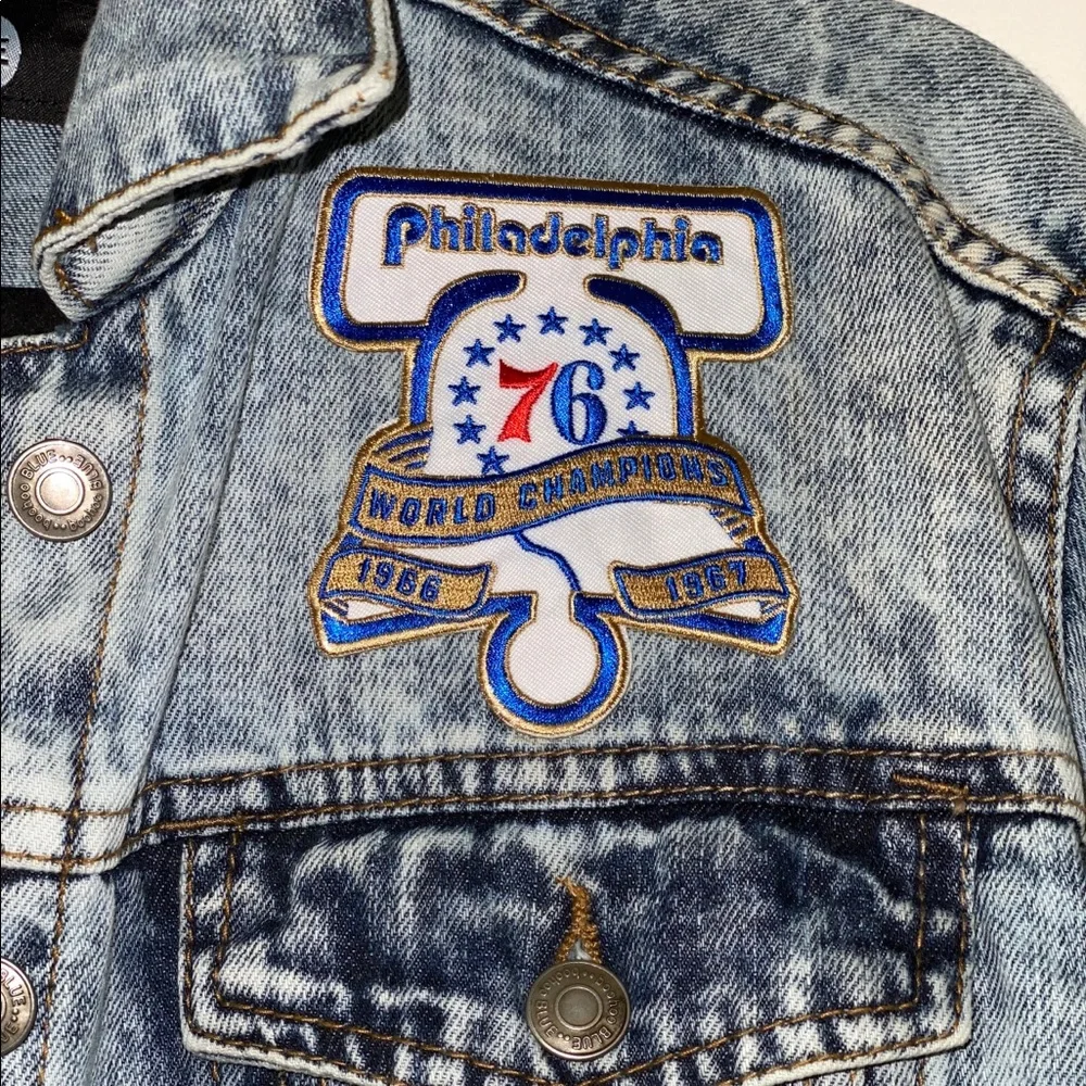 Custom NBA Philadelphia Sixers Oversized Jacket‎
